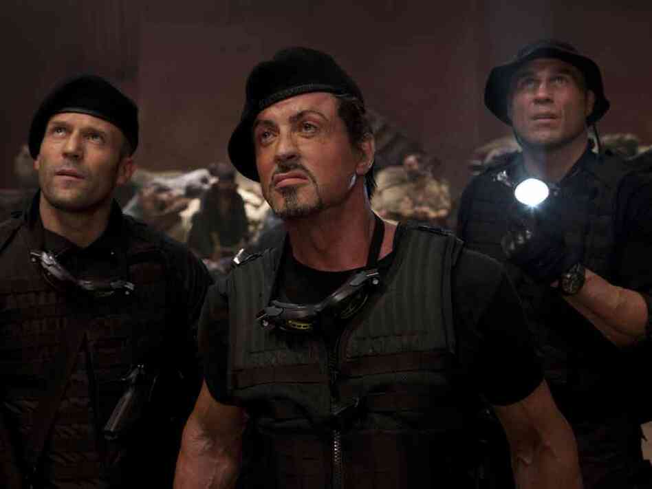 Jason Statham, Sylvester Stallone, Randy Couture