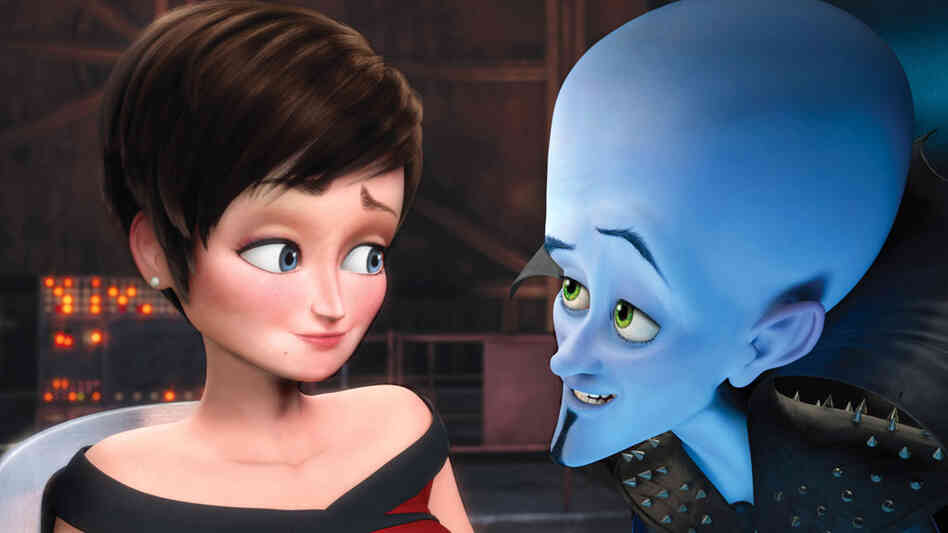 Roxanne and Megamind, voiced by Tina Fey and Will Ferrell Roxanne and Megamind, voiced by Tina Fey and Will Ferrell