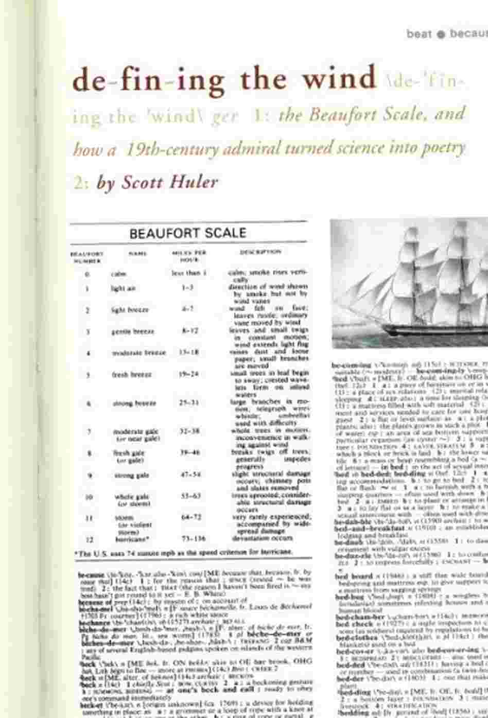 Defining the Wind Defining the Wind