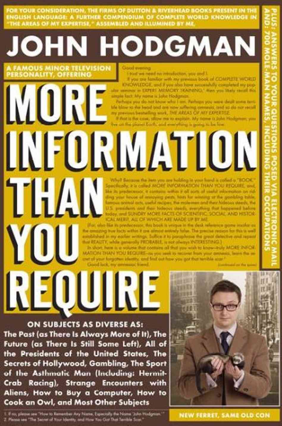 More Information Than You Require More Information Than You Require