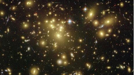 A photo of the galaxy Abell 1689.