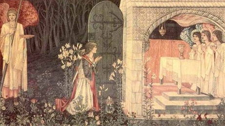 'Vision of the Holy Grail' (1890) by William Morris