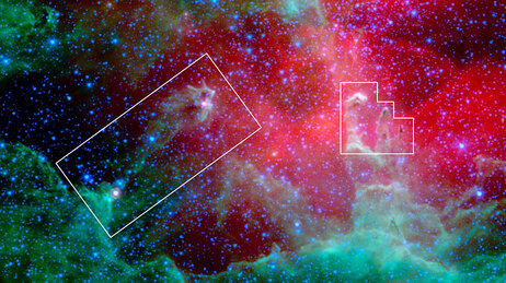The pillars of the Eagle nebula