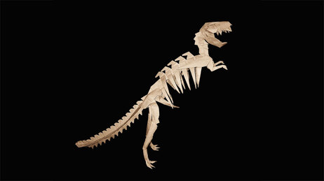 Origami dinosaur.
