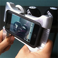 iPhone mounted into the OWLE 