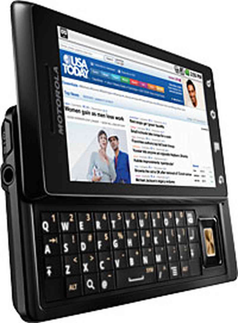 The Motorola Droid. The Motorola Droid.