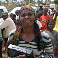 Proclaimer in pre-earthquake Haiti.