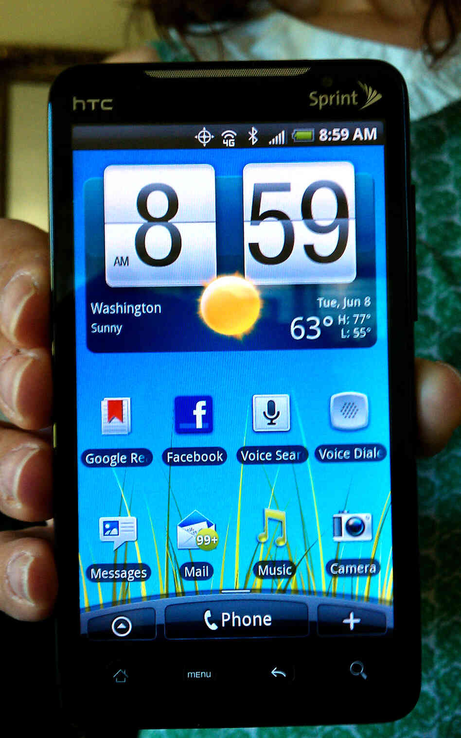 The HTC Evo 4G The HTC Evo 4G