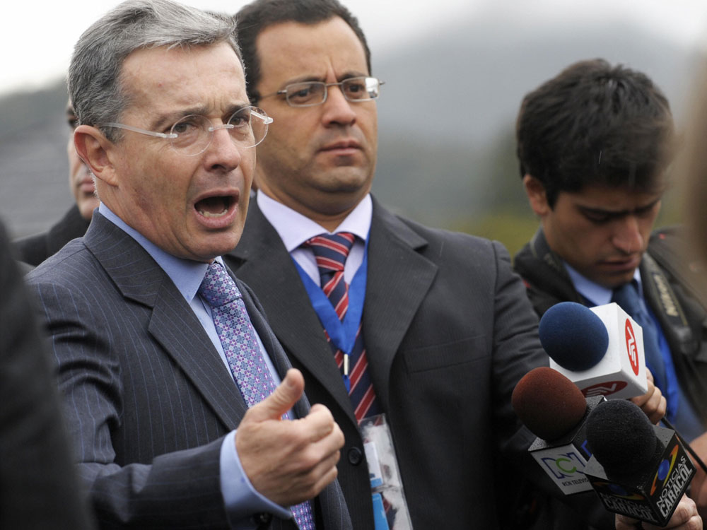 colombia's alvaro uribe gets sick with swine flu