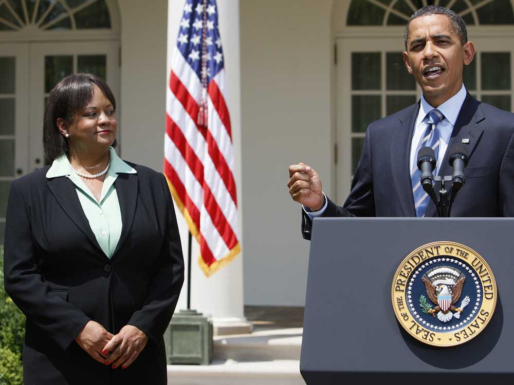 Surgeon General Nominee Regina Benjamin with President Obama.
