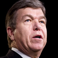 House Minority Whip Roy Blunt at a news conference on the House health bill. 