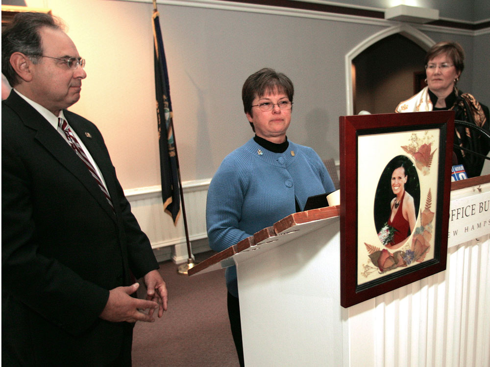 Rep. Hodes stands beside AnnMarie Morse.