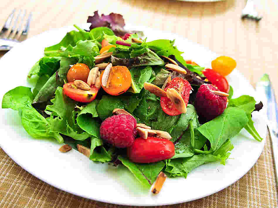 Leafy green salad.