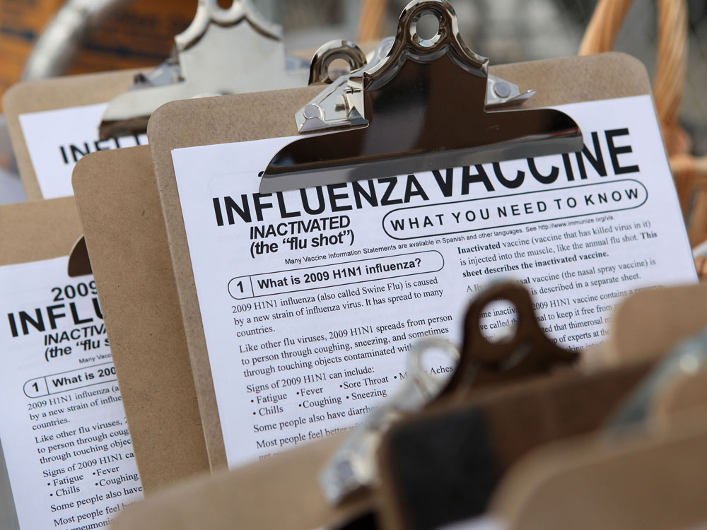 H1N1 vaccine information sheet.