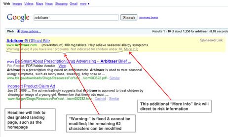 A new way to advertise drugs on Google.