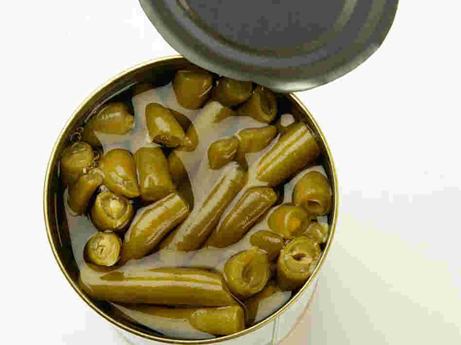 A can of green beans.