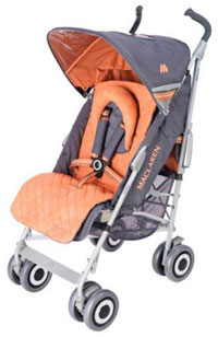 A Maclaren stroller recalled over a risk of finger amputation.