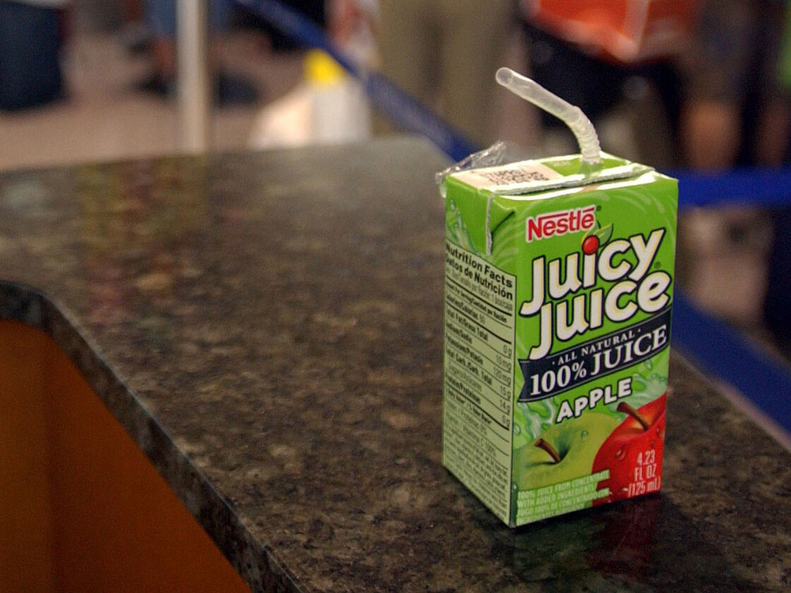 A box of Juicy Juice.