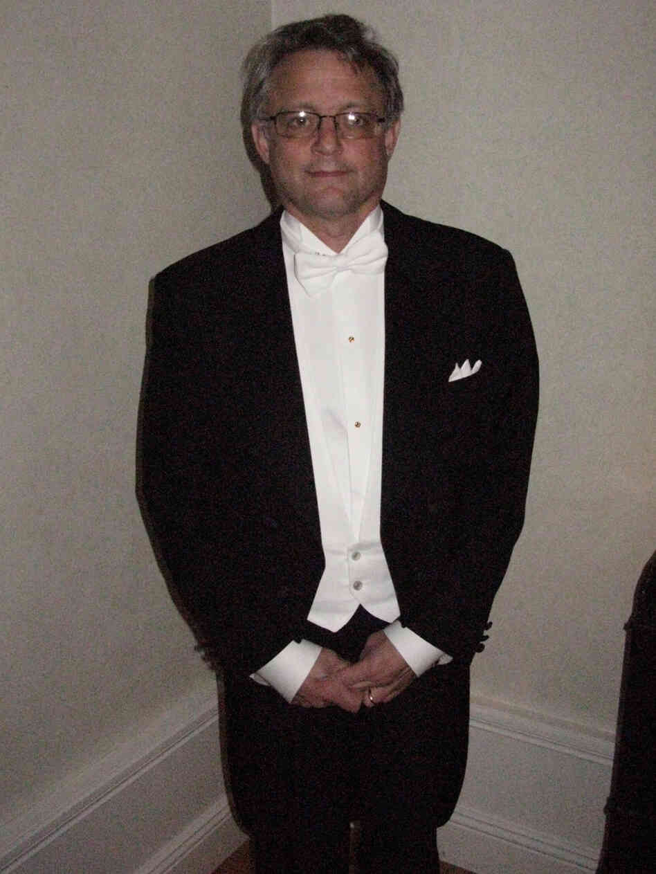 NPR Science Reporter Joe Palca wearing tails. NPR Science Reporter Joe Palca wearing tails.