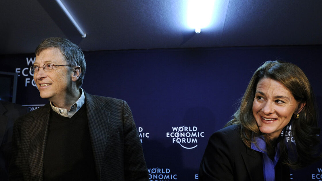 Bill and Melinda Gates in Davos, Switzerland, January 29, 2010.