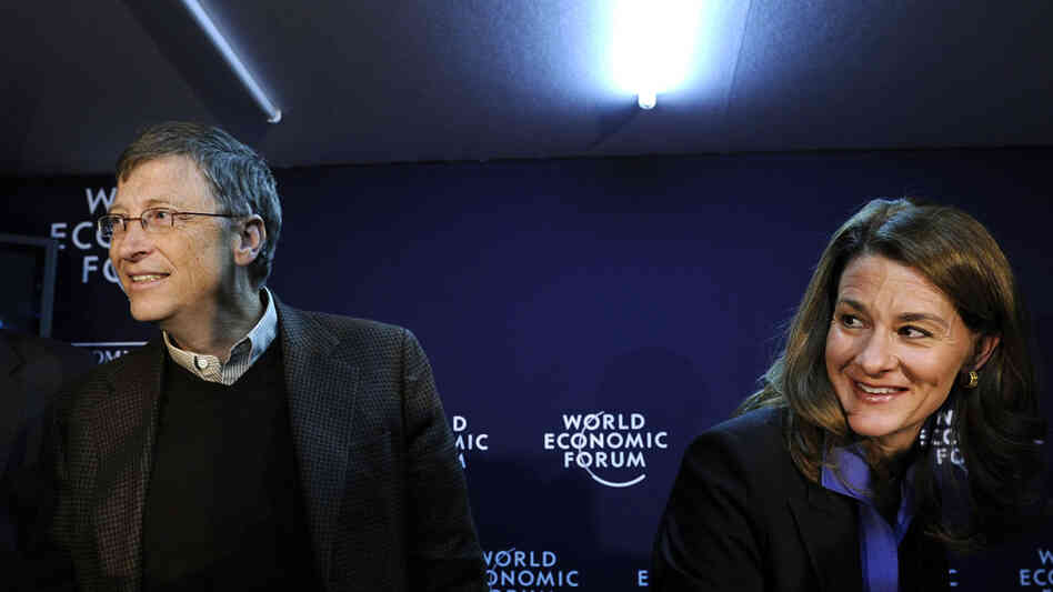 Bill and Melinda Gates in Davos, Switzerland, January 29, 2010.