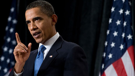President Obama answers a question at the Republican House Issues Conference in Baltimore, Maryland, on January 29, 2010.