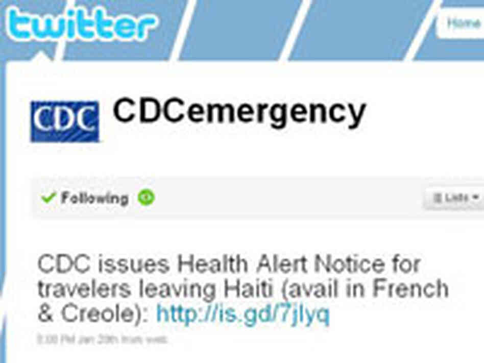 The CDC offers tips on how to use Twitter. The CDC offers tips on how to use Twitter.