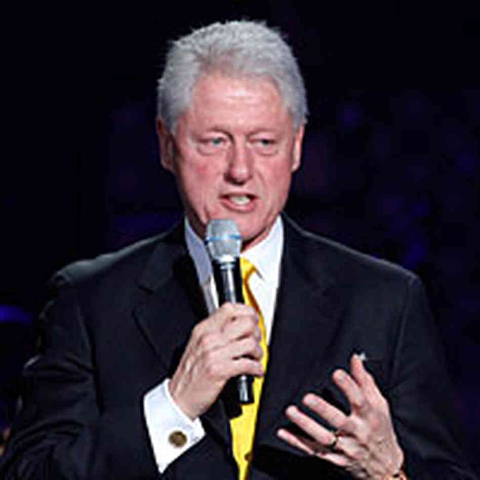 Bill Clinton at the SOS Saving Ourselves Help for Haiti Live Concert on February 5, 2010. Bill Clinton at the SOS Saving Ourselves Help for Haiti Live Concert on February 5, 2010.