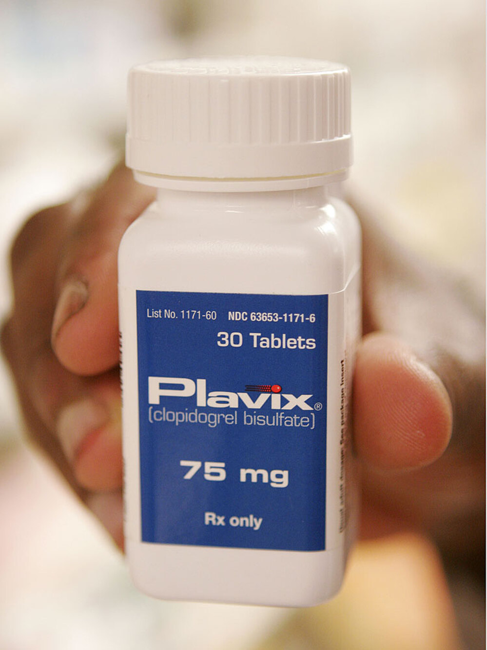 Plavix bottle.
