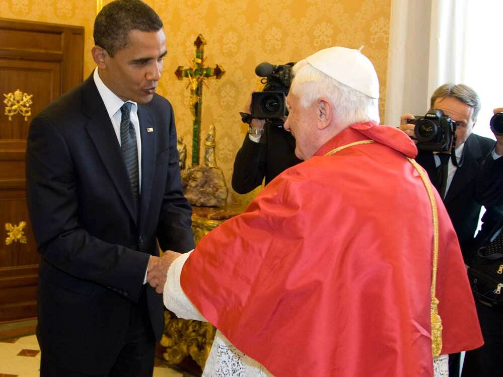 President Obama meets Pope Benedict XVI..