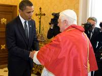 President Obama meets Pope Benedict XVI..
