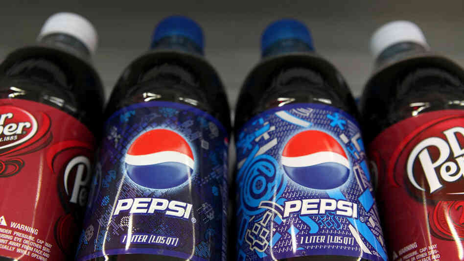 Bottles of Pepsi.