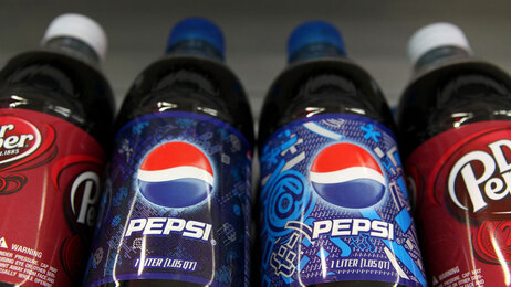 Bottles of Pepsi.
