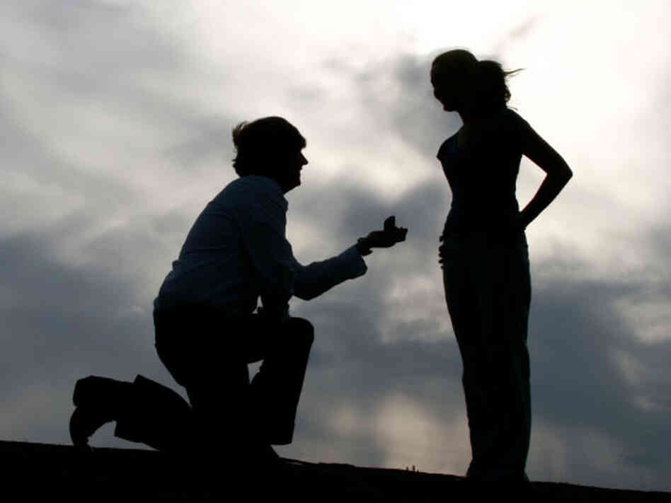 Man proposes to woman