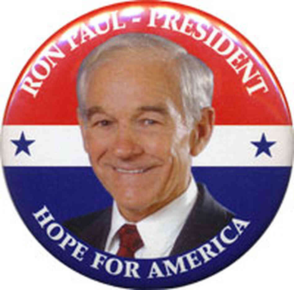 Ron Paul for president button Ron Paul for president button