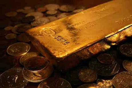 Gold bullion.
