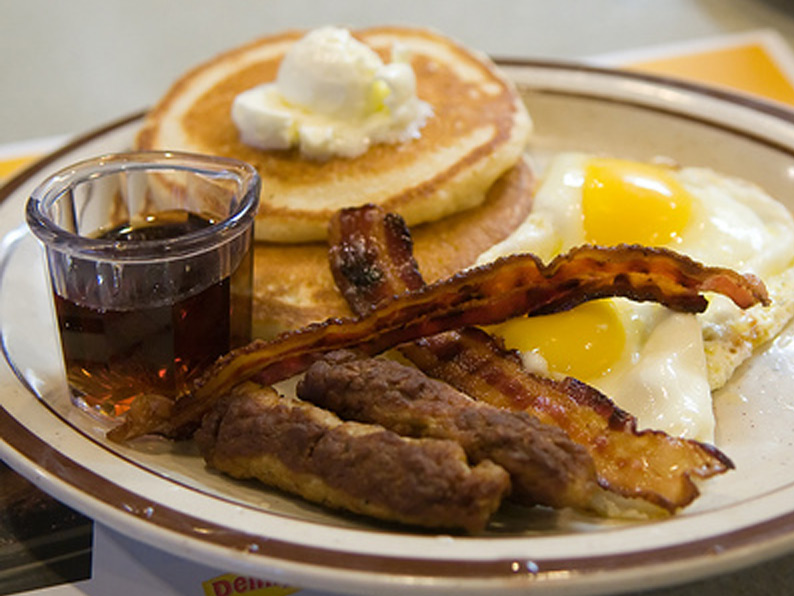 Denny's Grand Slam breakfast.
