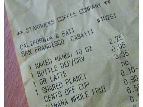 Starbucks Receipt.