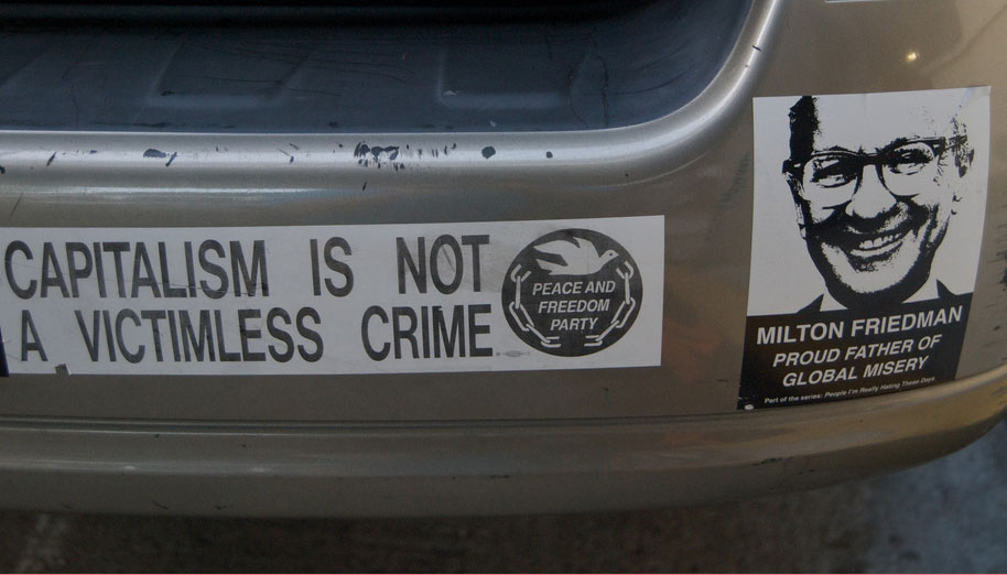 Bumper stickers.