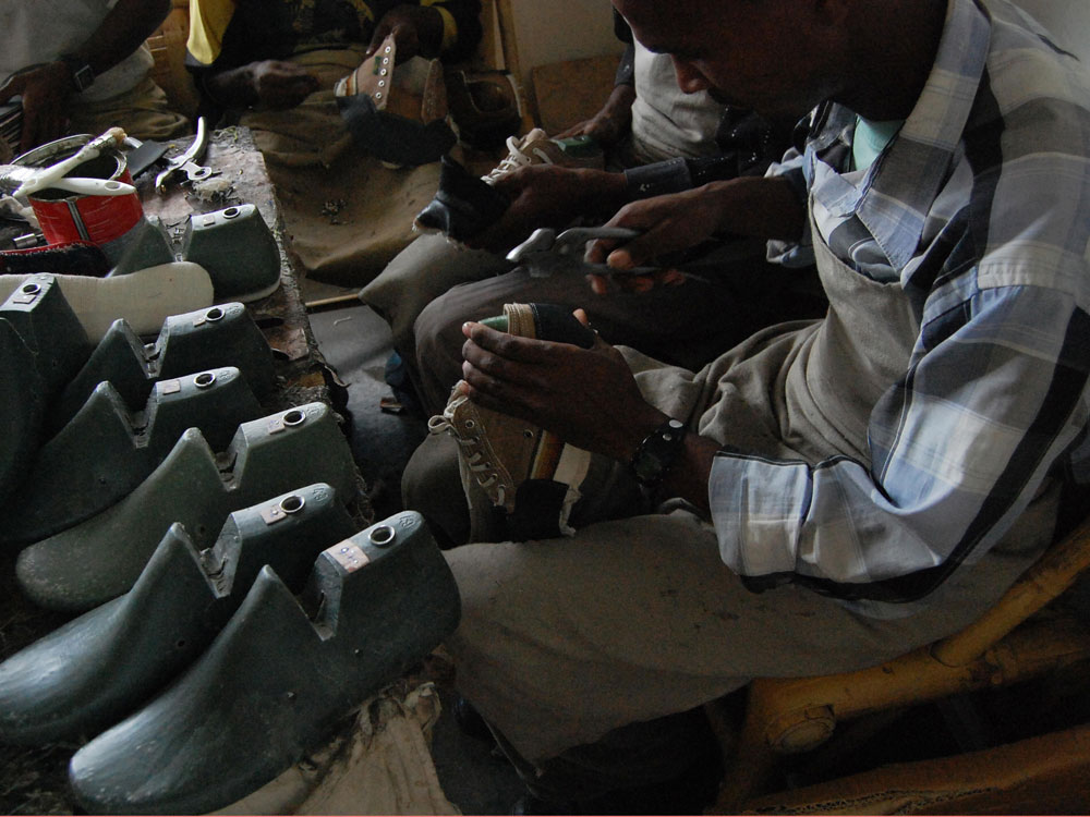Shoe workshop in Ethopia