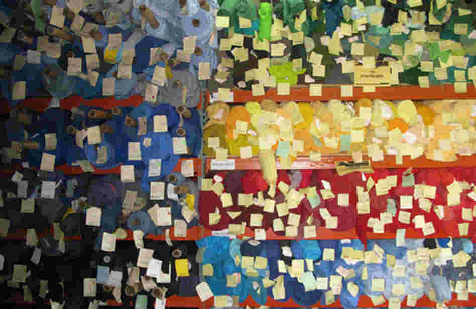 Fabric in a textile factory Fabric in a textile factory