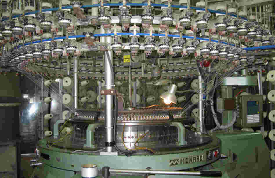 Fabric in a textile factory Fabric in a textile factory