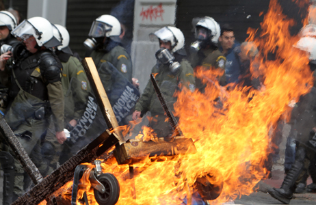 Greece at the barricades