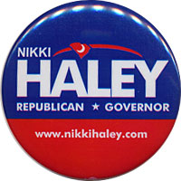 Haley button.