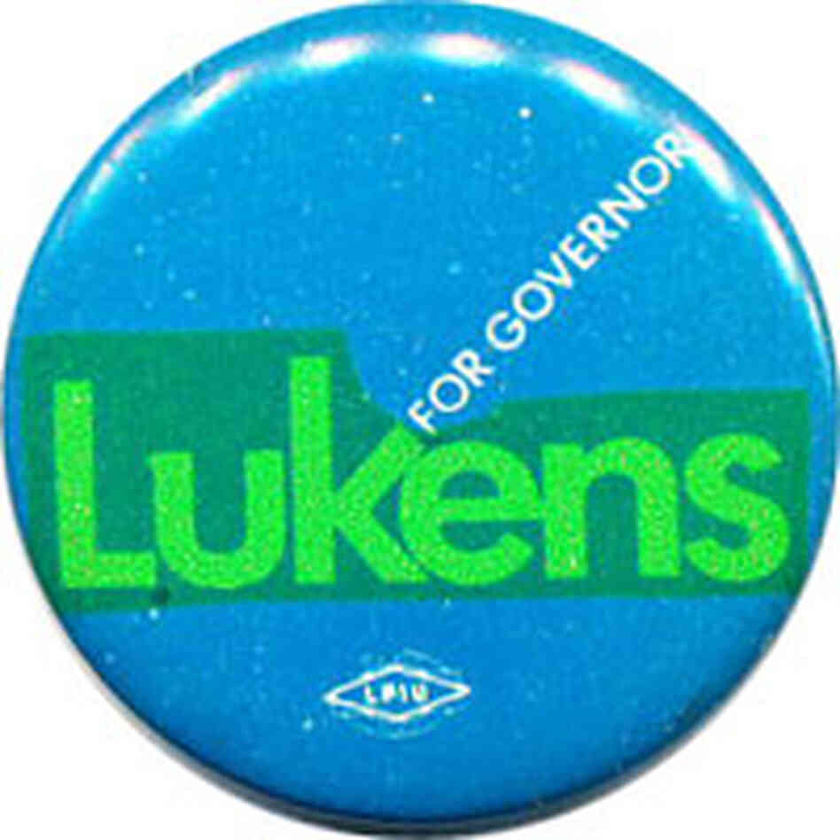 Lukens for governor button Lukens for governor button
