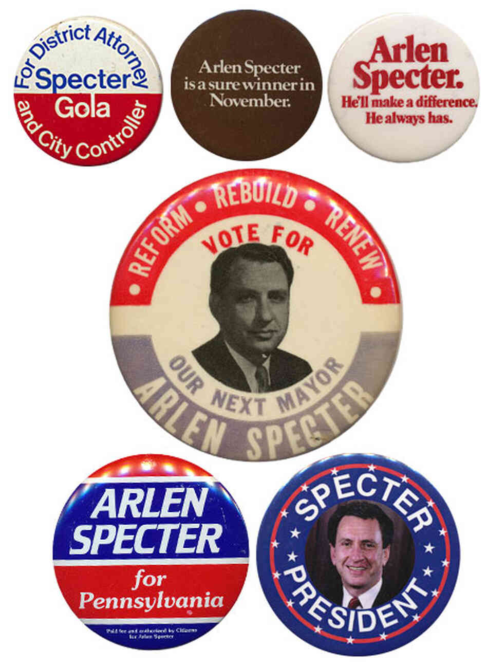 Specter campaign buttons Specter campaign buttons