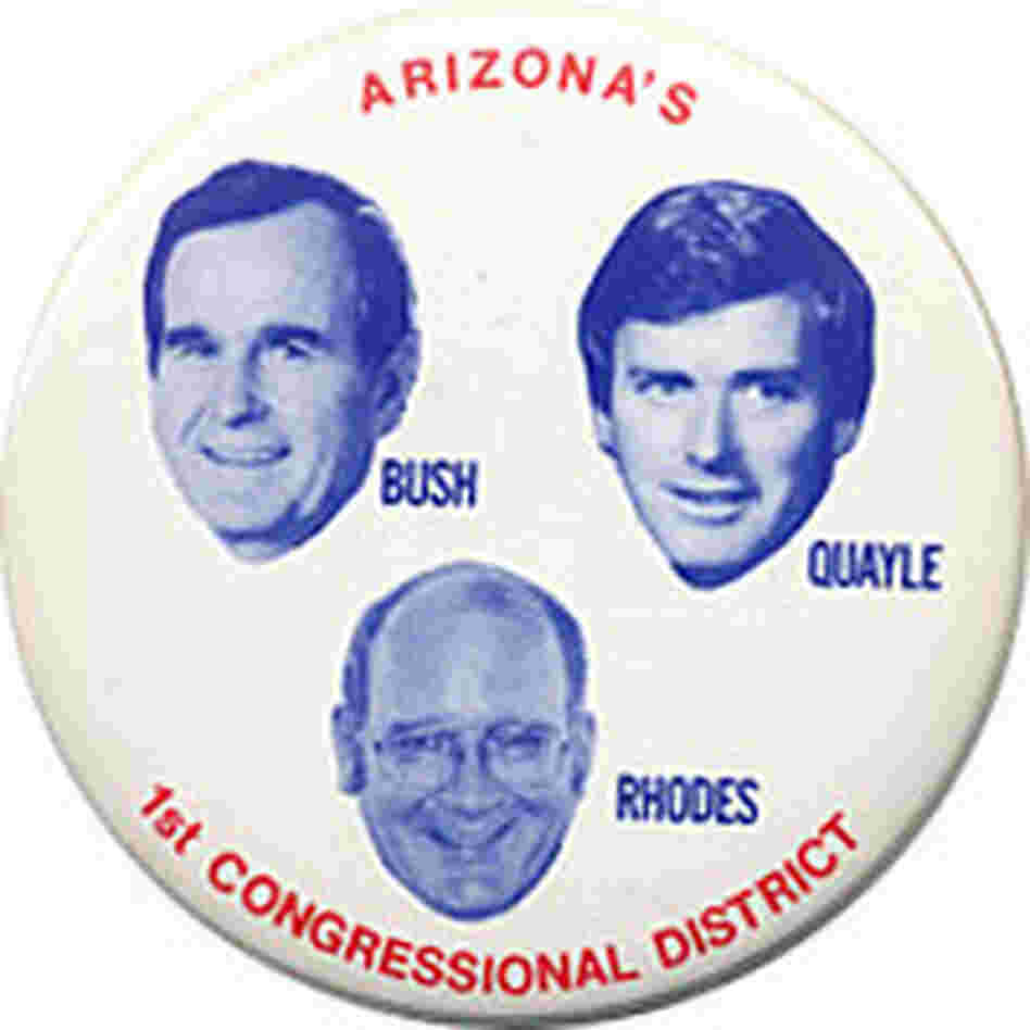 Bush Quayle Rhodes button Bush Quayle Rhodes button