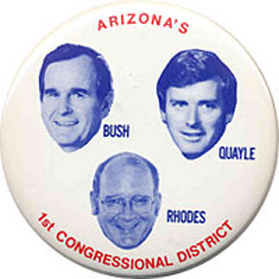 Bush Quayle Rhodes button Bush Quayle Rhodes button