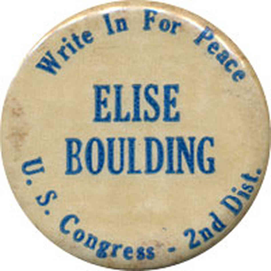 Elise Boulding button Elise Boulding button
