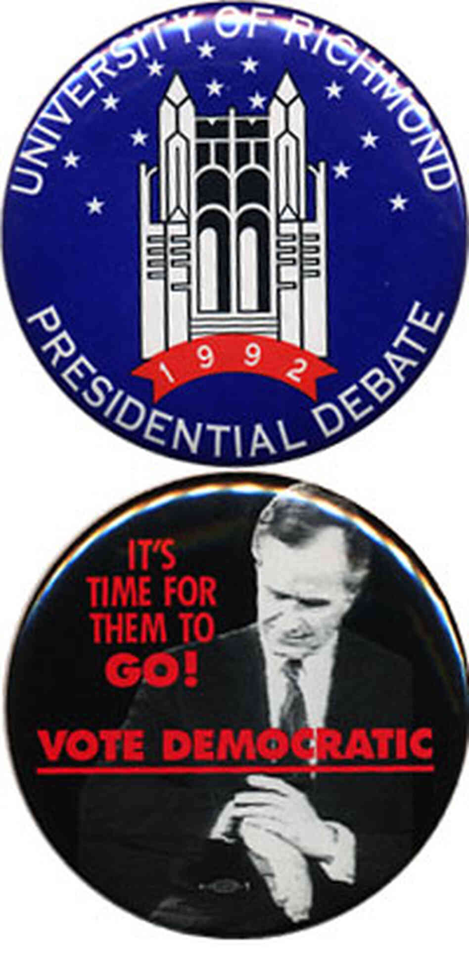 Bush Clinton 1992 buttons Bush Clinton 1992 buttons